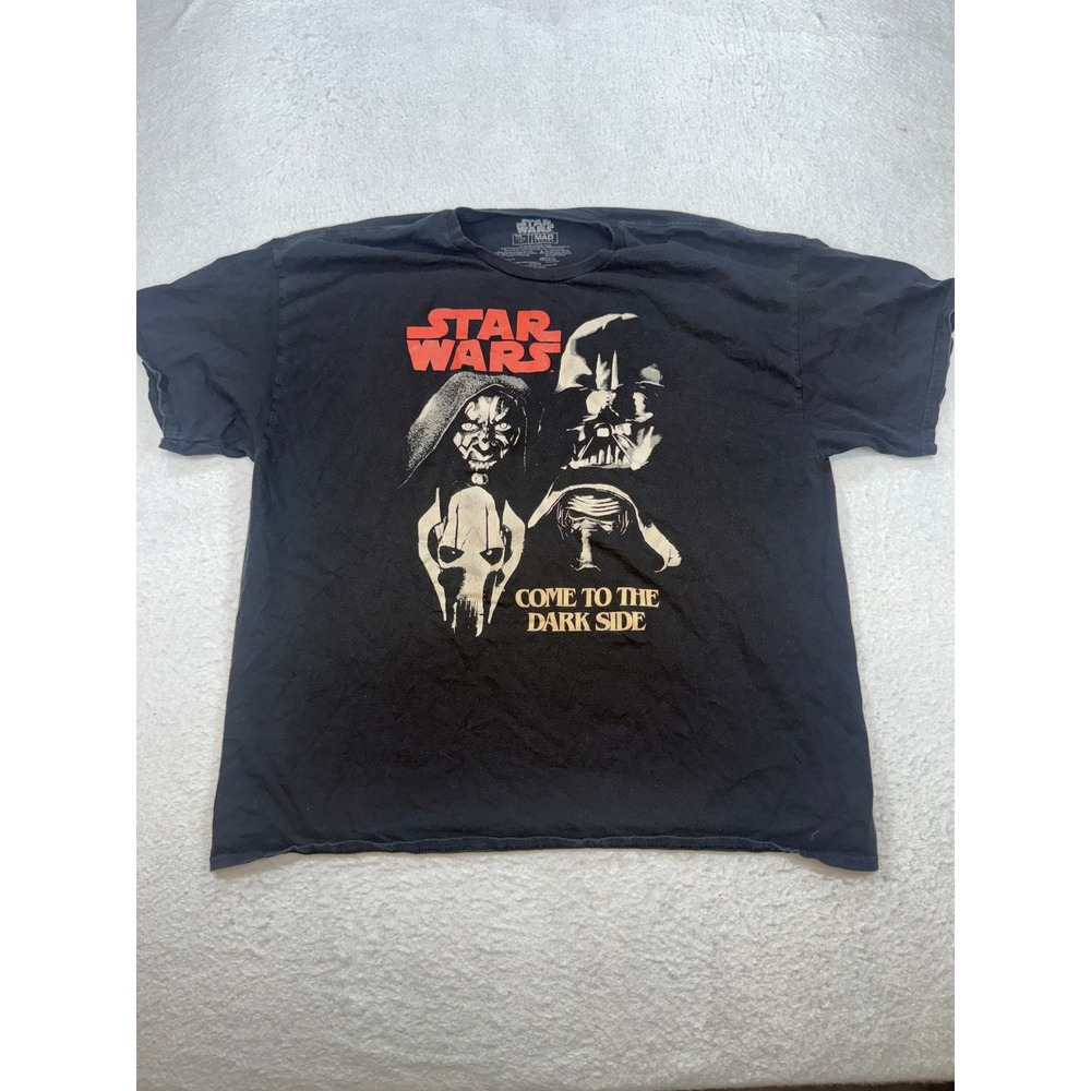 Star Wars Mad Engine Come to the Dark Side Graphic T-Shirt Black Mens 2XL
